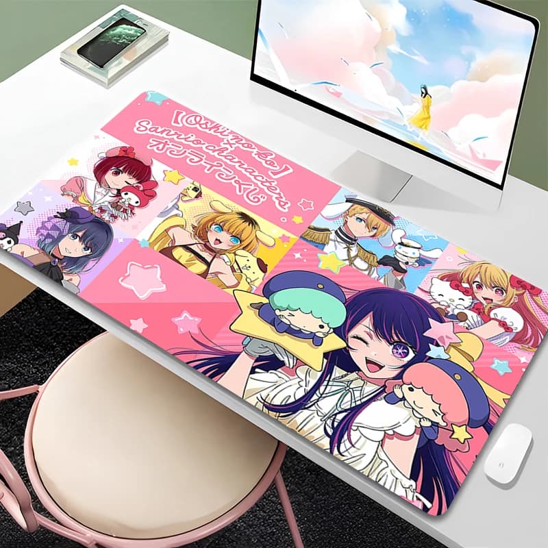 Mouse pad 90x40 cm Little Twin Star Anime Gaming Accessories Mousepad Gamer Complete Keyboard for Computer Table Mat Varmilo