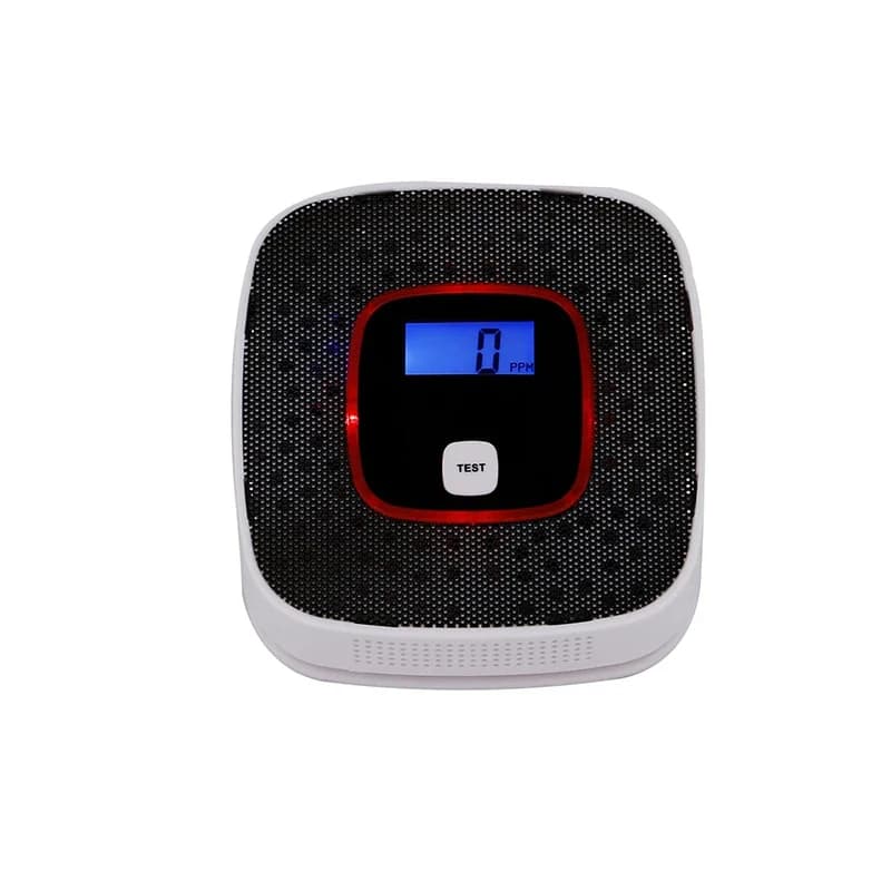 Display LCD Rilevatore di CO Sensore di allarme monossido di carbonio Tester di gas di avvelenamento Rilevatore di avviso vocale umano per sistema di allarme
