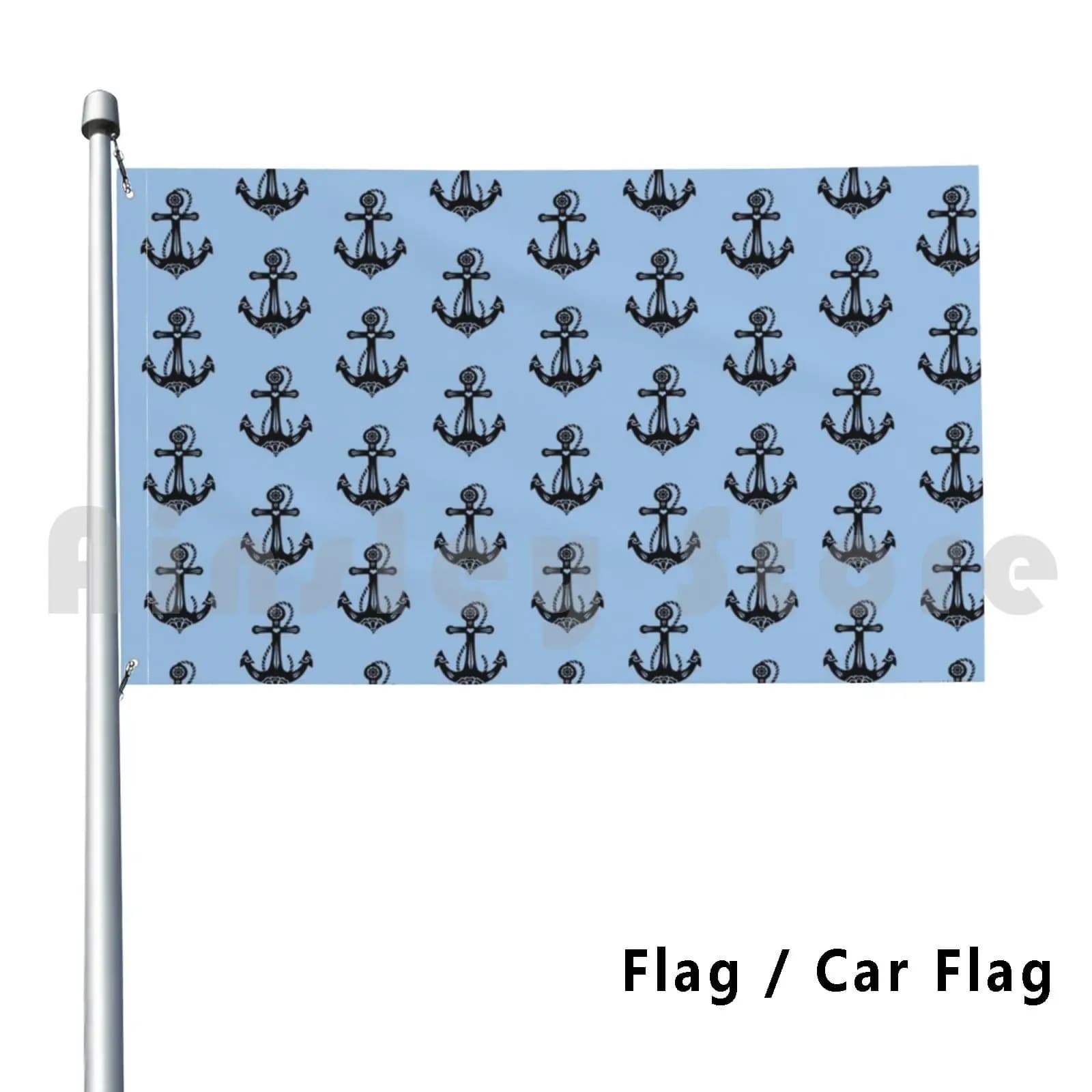 Simbolo di speranza Bandiera Bandiera per auto Fede divertente Amore Anchor Sacra rosa Simbolo di speranza Fede Amore Ancora Capitano di barca