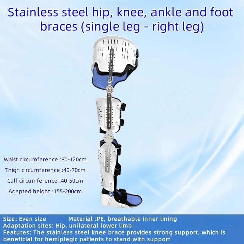 Hip joint fixation brace knee ankle foot lower limb hemiplegia femoral head postoperative rehabilitation leg fracture walker