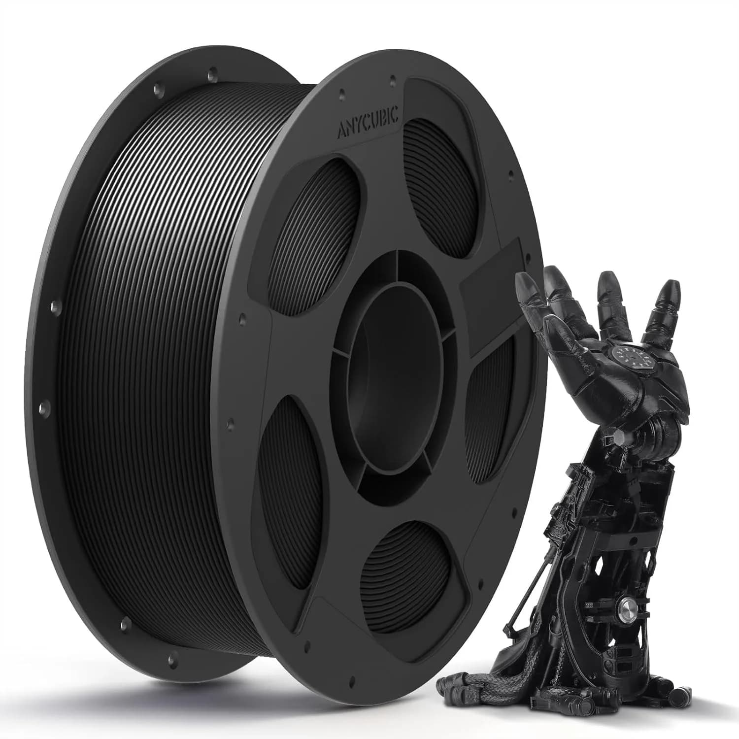 Filamento PLA per Stampante 3D 1.75mm, Precisione Dimensionale +/-0.02mm, Bobina da 1KG (2.2 lbs) Anti-Intasamento per la Maggior Parte delle Stampanti
