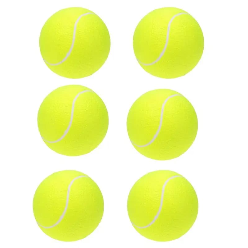 AEF6-6 Palline da tennis giganti oversize da 9,5 pollici per bambini, adulti e animali domestici