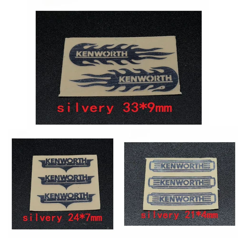 Adesivo per carrozzeria in metallo argento per 1/14 Tamiya RC autocarro con cassone ribaltabile King Hauler 56301 56344 Accessori auto
