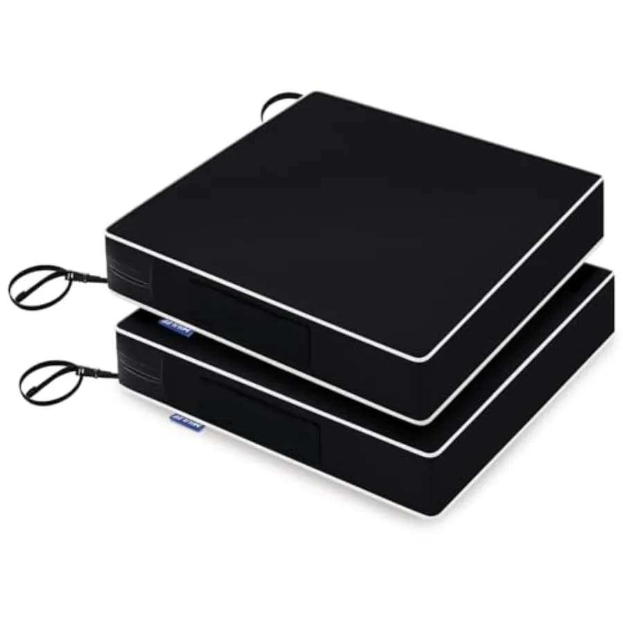 Outdoor Chair Cushions Waterproof Patio Chair Cushions with Adjustable Straps Set of for Patio Furniture -Year Color Fastness G