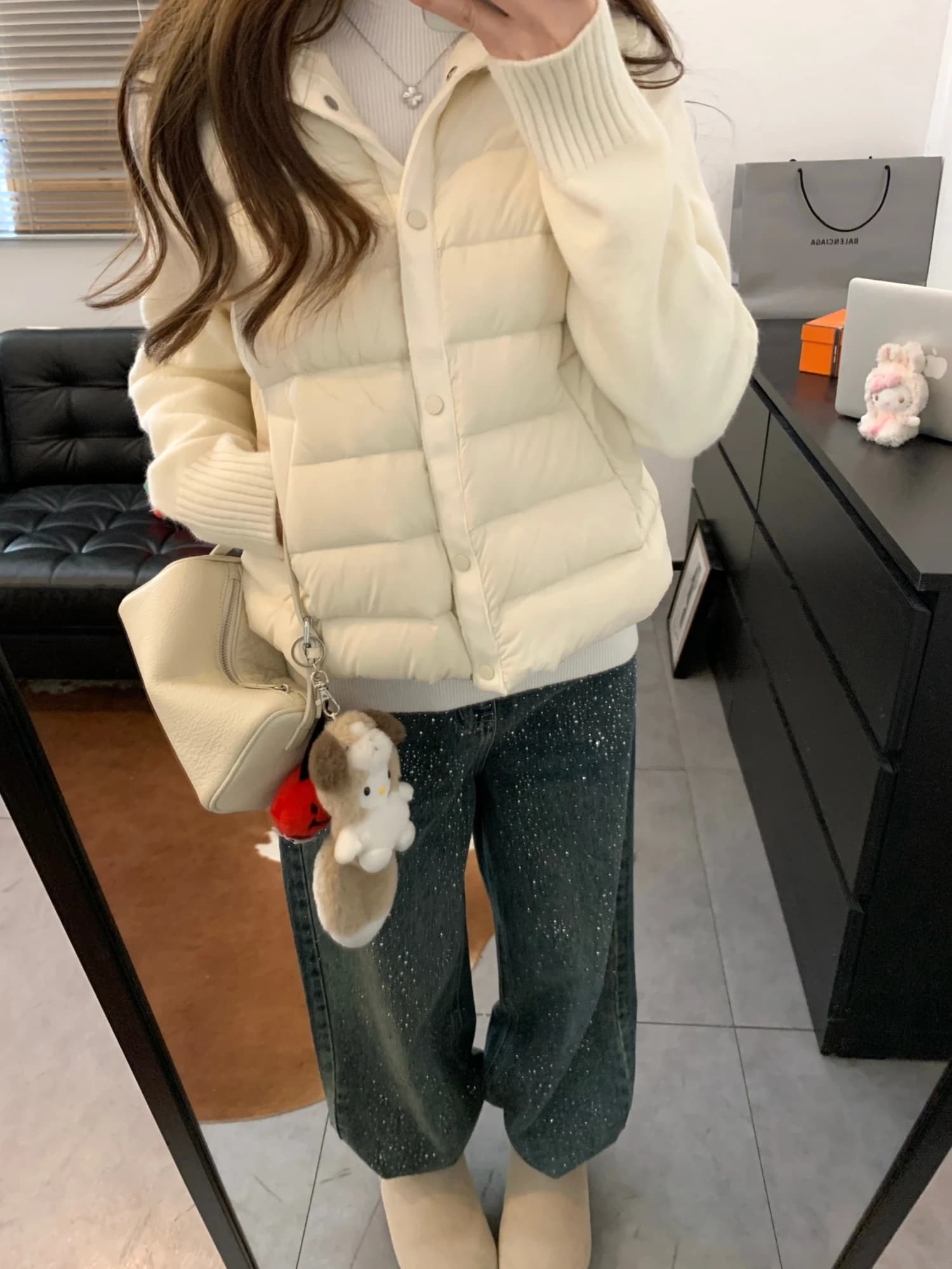 Viiwen Flash Bull Denim Pants Deep Blue Wide Leg Casual Sparkling Design High Waist Jeans for Women Spring Season Fashion