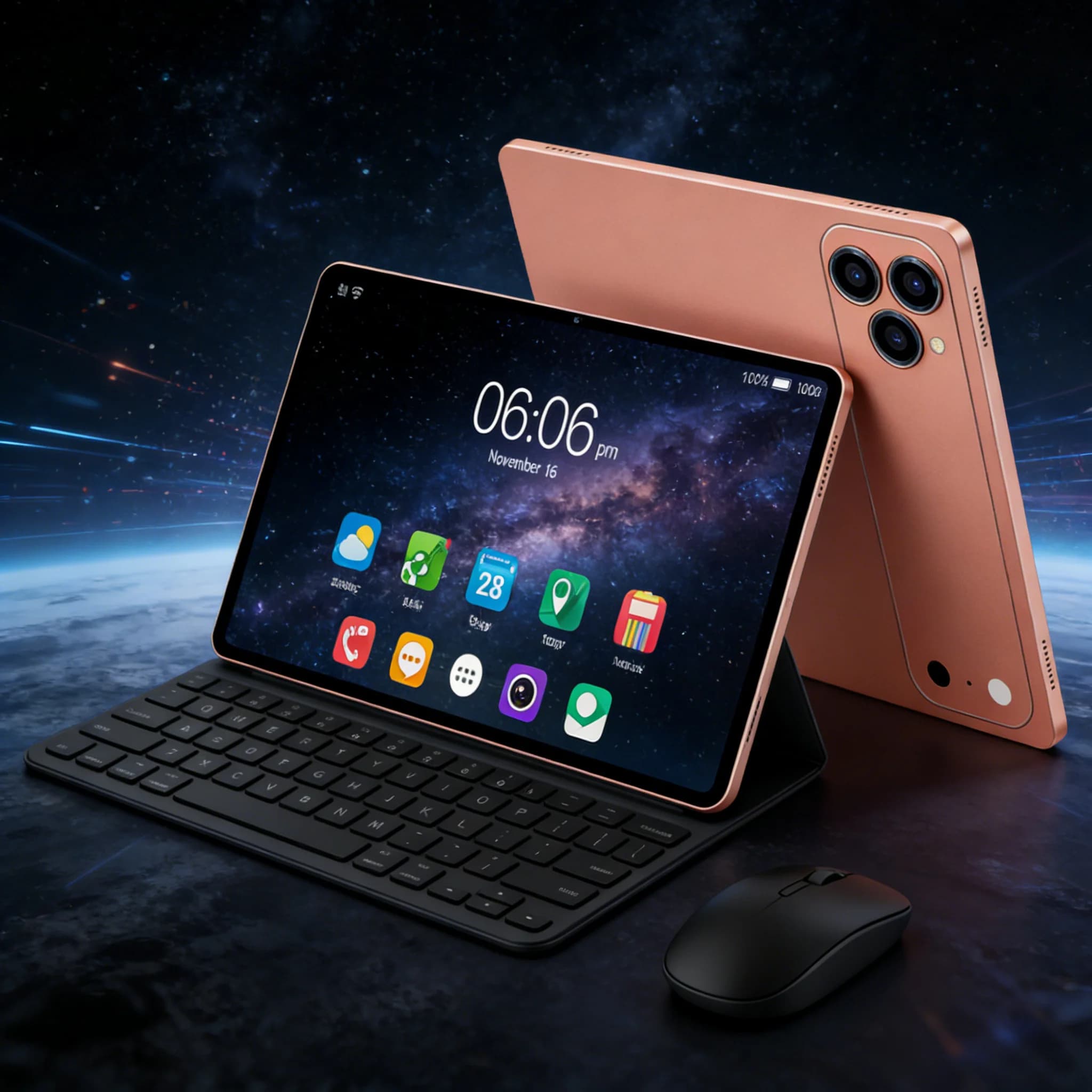 Tablet A17 Pro Max in Offer, 10.1 Inches, 8GB RAM, 256GB ROM, Octa-Core Processor, Android Tablet for Domestic Entertainment