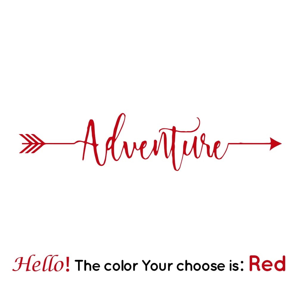 Fashion and Fun 30x6cm Adventure Frase Carbon Car Stickers Car Double Arrow Stickers Car Parts PVC