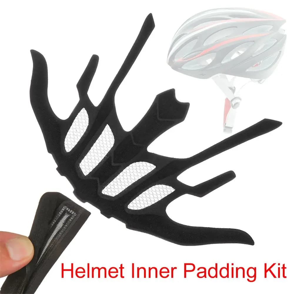 Universal sealed outdoor sports with helmet inner padding kit with insect net Set of bat-shaped foam pads Protective sponge pad