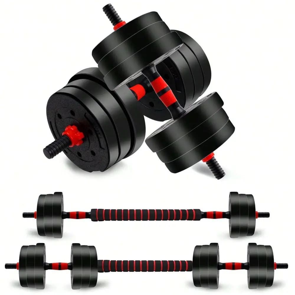 Set di Pesi e Manubri, Set di Pesi da 44 libbre per Palestra Domestica, Set di Manubri e Pesi a Mano per Casa, Push-Up, Set di Pesi Liberi per Fitness