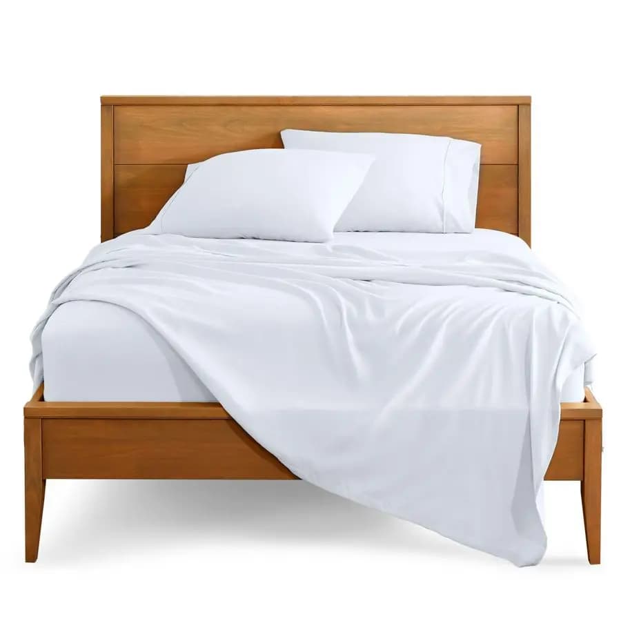 Luxury King Size Bed Sheet Set in UltraSoft 1800 Microfiber, Lenzuola con Tasche Profonde, Set of 4 Pieces Easy to Fit