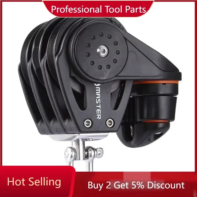 57mm Wheel Diameter 10mm Wire Diameter Three-Wheel/Swivel/Shackle/Rope Clamping Sailboat Bearing Pulley RA-0512F Marine