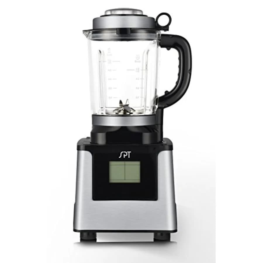 Multifunction Blender with Heater Element for Kitchen Use, Stainless Steel Construction, Silver Color, Efficient