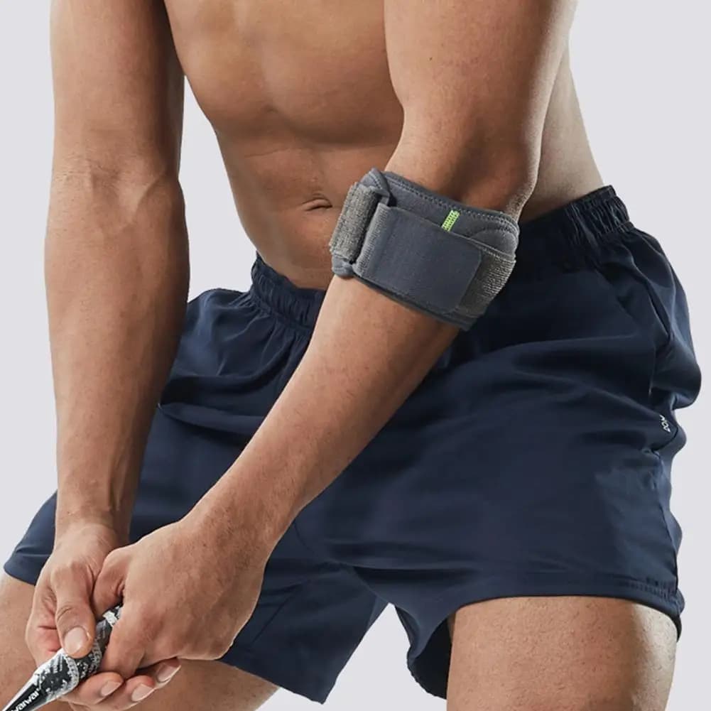 Tennis Badminton Palla da golf Cinghia per gomito Cintura per avambraccio Cintura per gomito a compressione Cuscinetto di compressione Tutore per gomito per alleviare il dolore