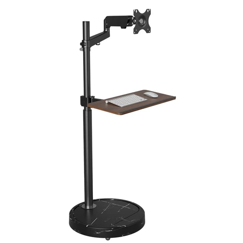 Supporto da pavimento per monitor per computer da 24/27/32 pollici con base stabile