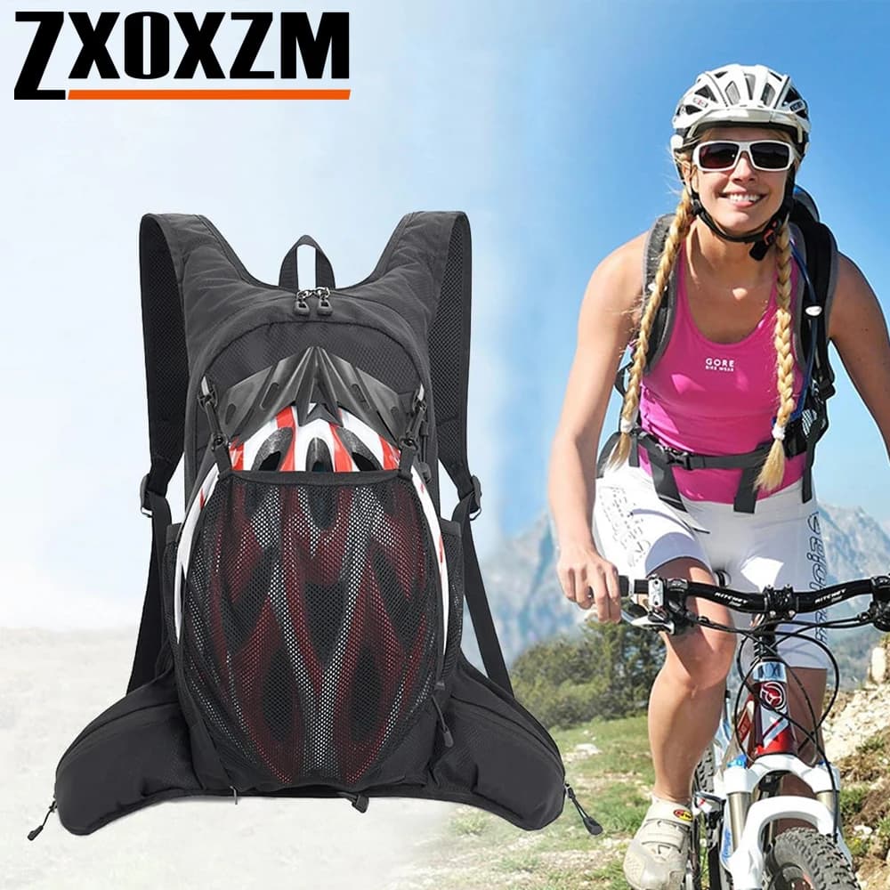 Light water backpack with water bladder, sports backpack for festivals, hiking, running, cycling and more, 1 l, 2 l