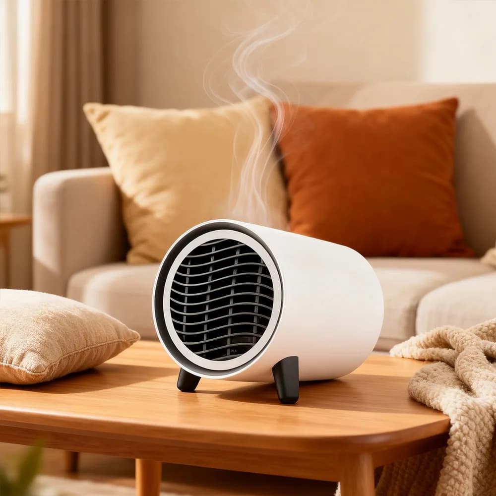 Riscaldatore elettrico Desktop domestico Piccolo ventilatore di aria calda solare Mini ventilatore Riscaldatore Dormitorio Riscaldatore domestico Ventilatore di riscaldamento invernale
