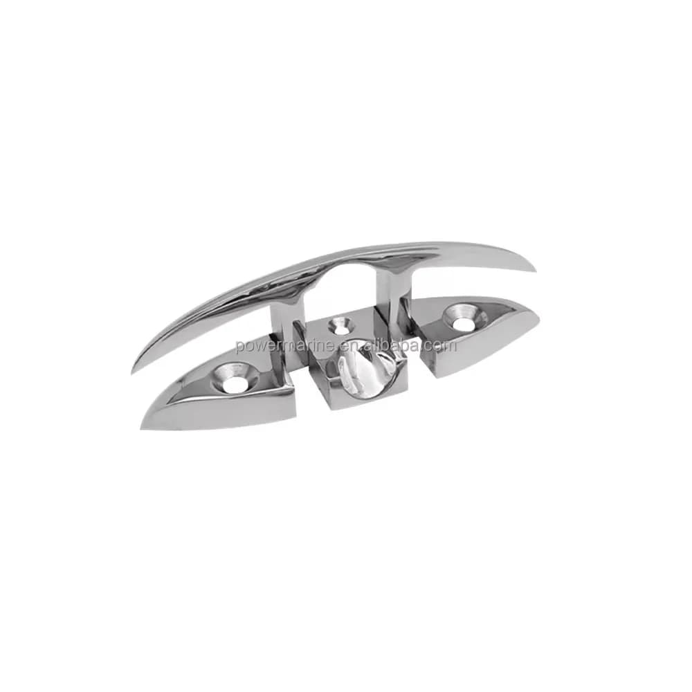 Foldable Mooring Cleat 316 Stainless Steel Boat Deck Rope Tie Dock Hardware Marine Grade Corrosion Resistant Easy