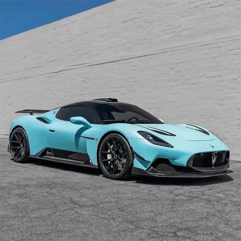 Upgrade Facelift Carbon Fiber Body Kit Front Bumper Lip Side Skirts Rear Diffuser Spoiler for Maserati MC20 Car Accessories