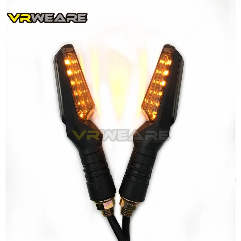 Indicatori di direzione a LED da 2 pezzi Indicatore di direzione per moto Freccia Indicatori di direzione per moto Luce per moto per Honda Yamaha Kawasak
