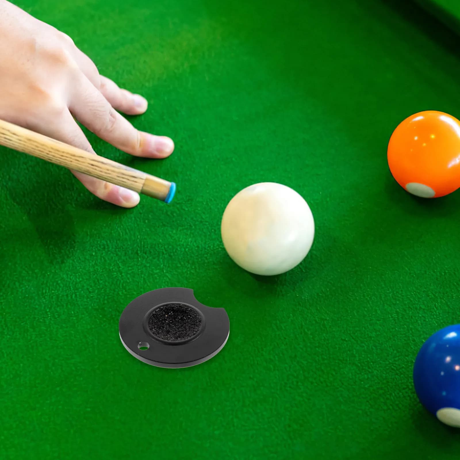 Premium Aluminum Cue Tip Shaper Wear Resistant Pool Cue Tip Tool Round Billiard Accessory Mushroom Head Shaper