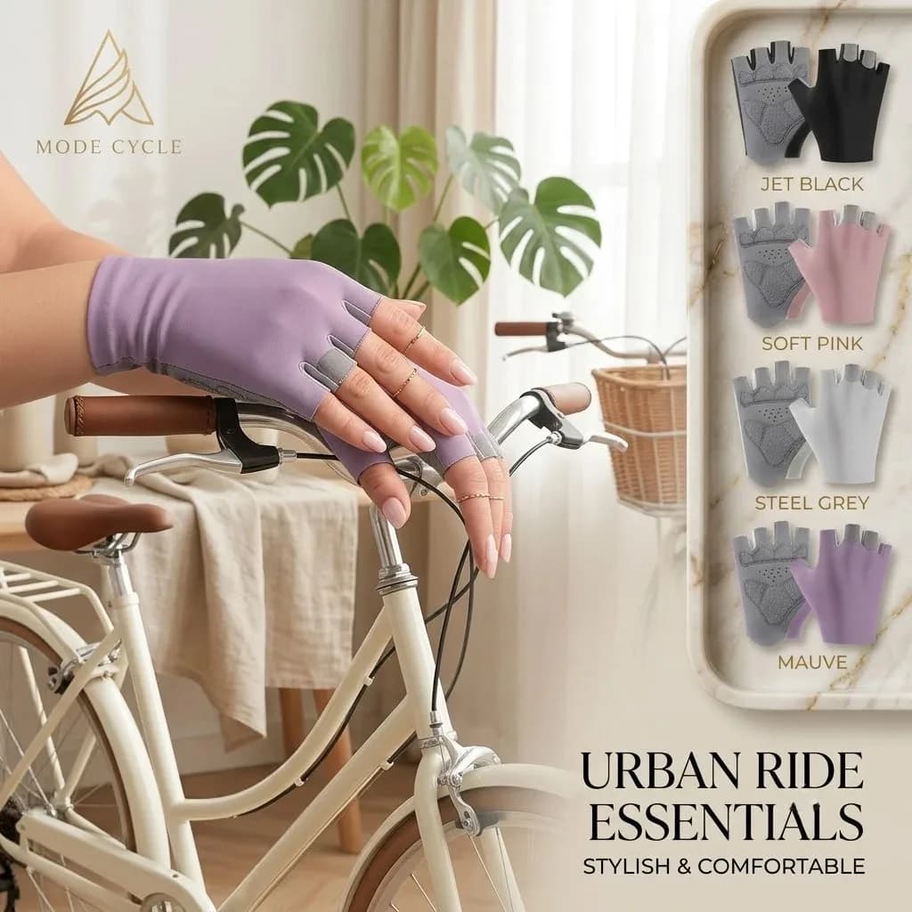 1 pair of unisex cycling gloves, mountain bike gloves, half-finger non-slipbreathable knitted glovessuitable for outdoor sports