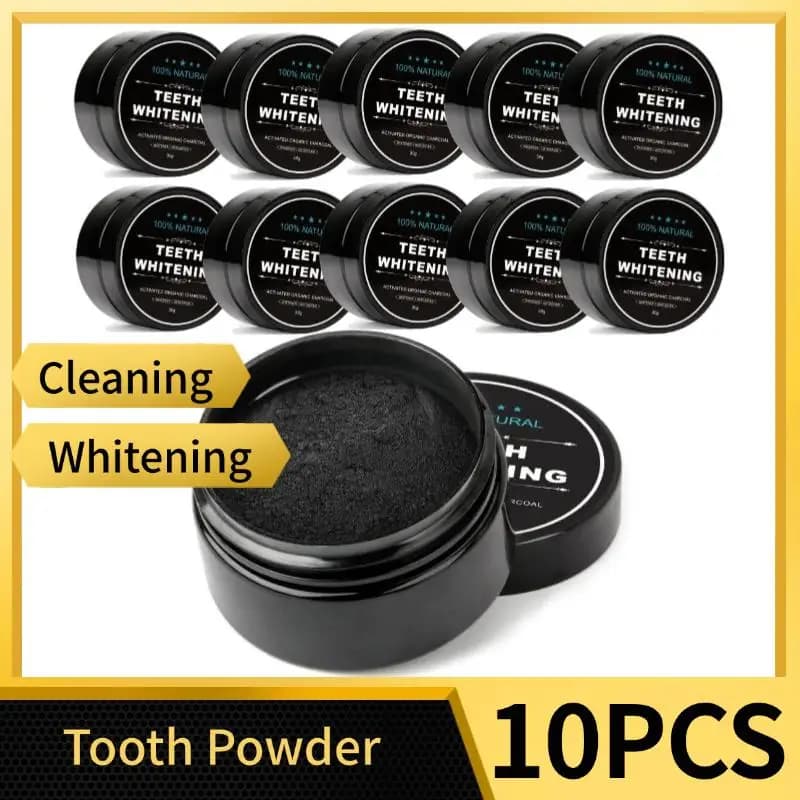 Natural powder for teeth whitening 10 pieces, natural powder for teeth whitening, natural dust removal, teeth cleaning