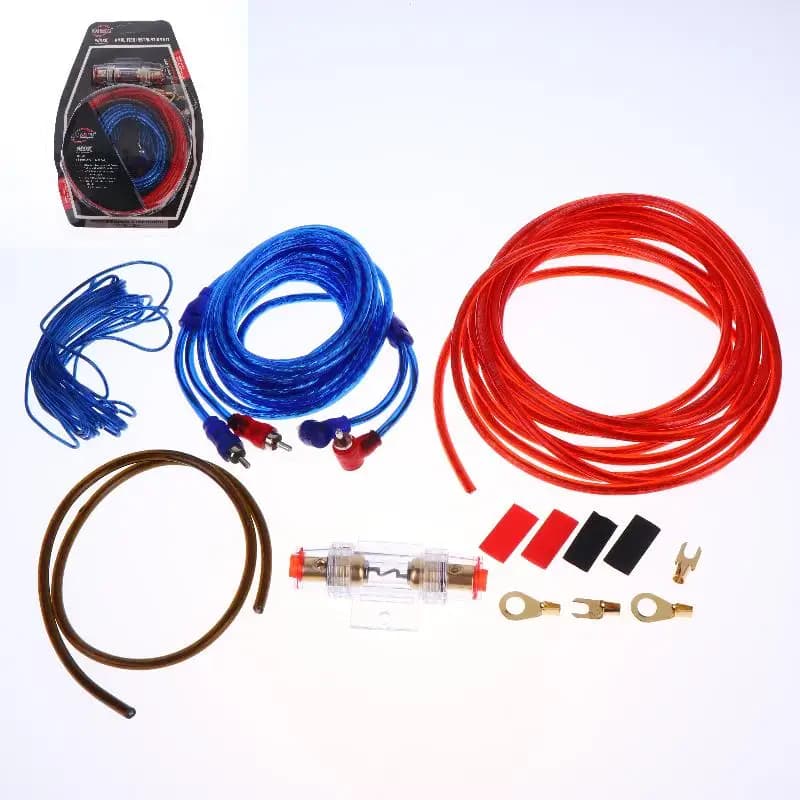 Kit di Cablaggio per Amplificatore Auto, Set per Installazione Sistema Audio Subwoofer, Fornitura di Energia Sicura ed Efficiente per Sistemi Audio Auto