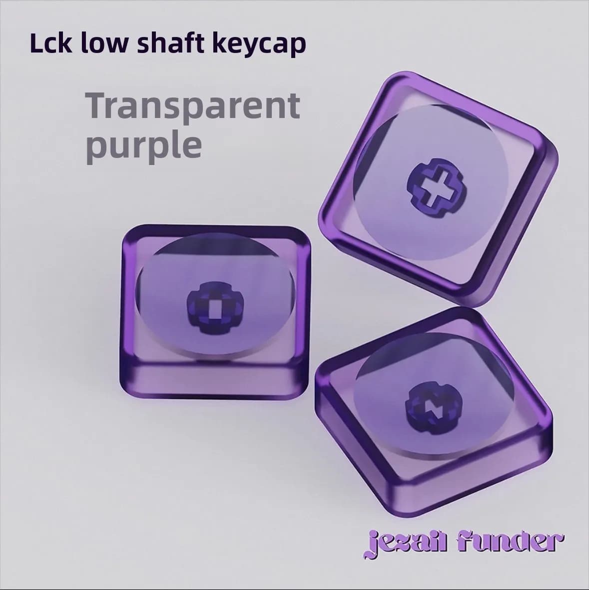 Ultra-thin cupboards with low switch for mechanical keyboard in unengraved transparent PC LCK material