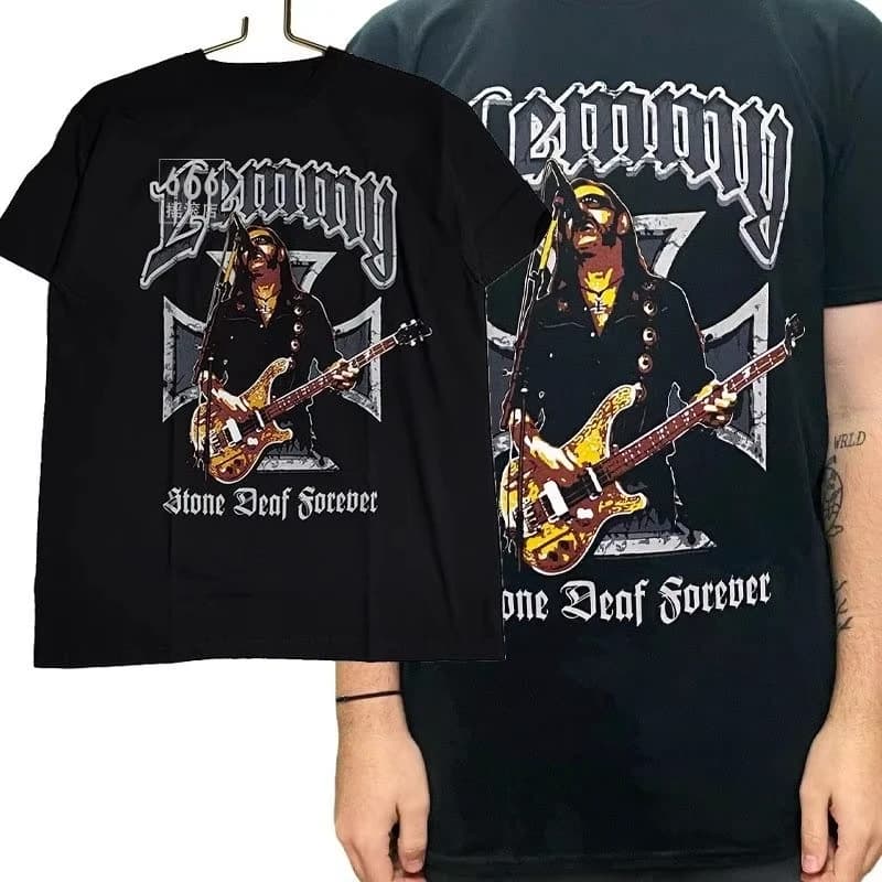 T-shirt a maniche corte in puro cotone stampata con motivo band metal rock Motorhead Lemi, nuova collezione estate 2026, da uomo e da donna