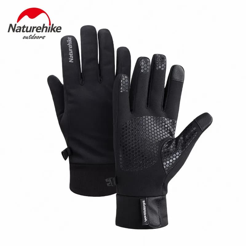 Velvet warm gloves for NatureHike touch screen, outdoor sports, touch screen, racing, cycling, winter