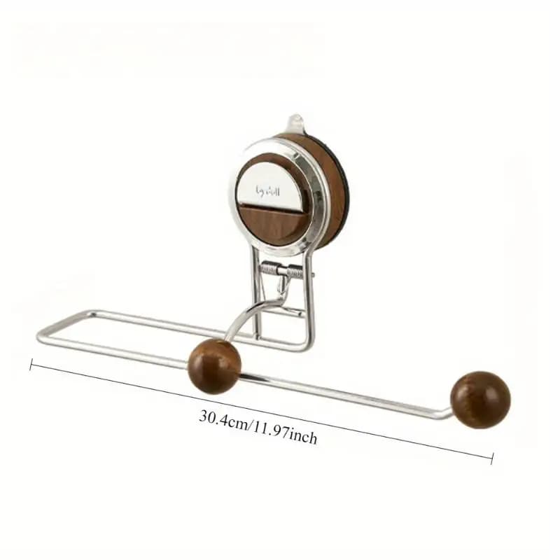 Portarotolo appendiabiti per accessori da bagno Ventosa Porta asciugamani di carta da cucina Portarotolo per carta igienica in acciaio inossidabile