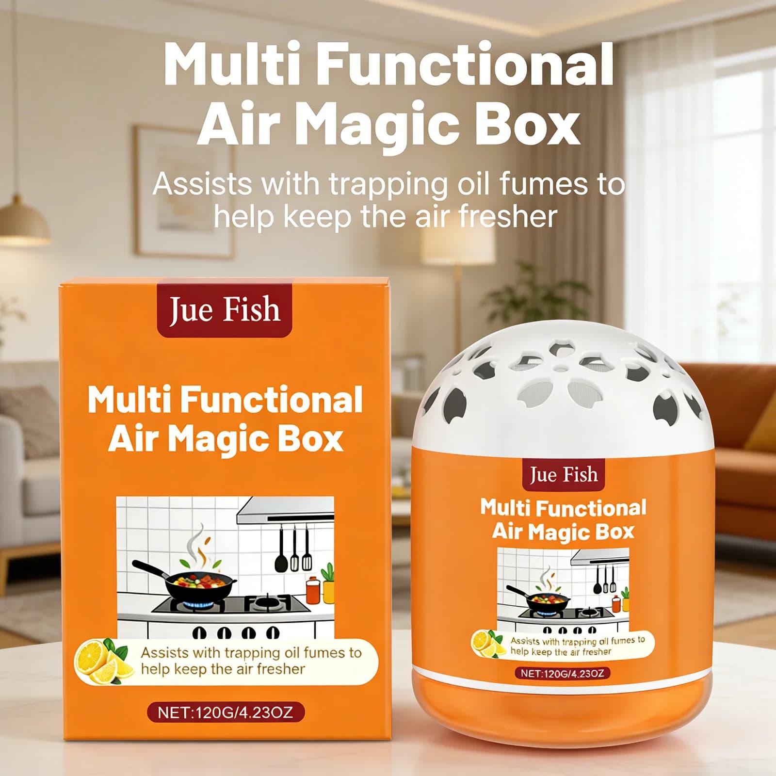 Deodorante Multifunzionale Magic Box, Elimina Odori Interni, Purificatore d'Aria, Assorbe Particelle, Fragranza Naturale a Lunga Durata, Facile da Usare