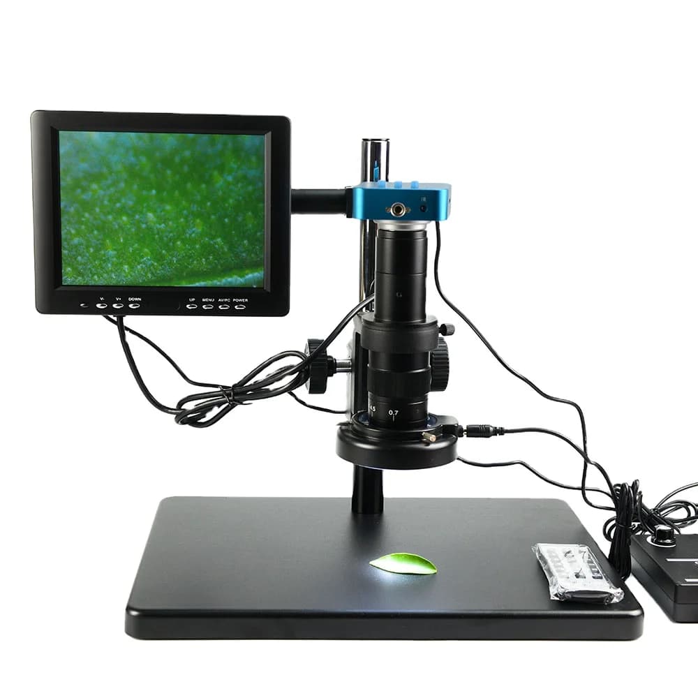 Microscopio Elettronico ad Alta Definizione con Fotocamera Industriale da 16 Milioni di Pixel, USB/Telefonia, Lente d'Ingrandimento da Tavolo CCD