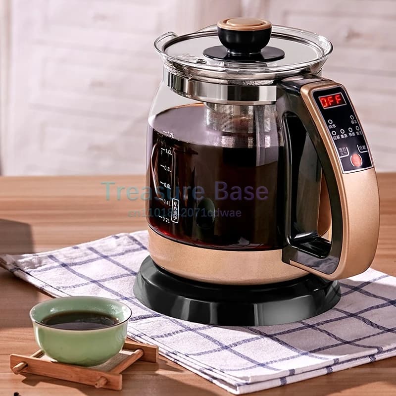 Portable Water Kettle Health Glass Kettle 1.2L Electric Teapot Insulating Teapot Electric Water cooker Hot water Pot 220v