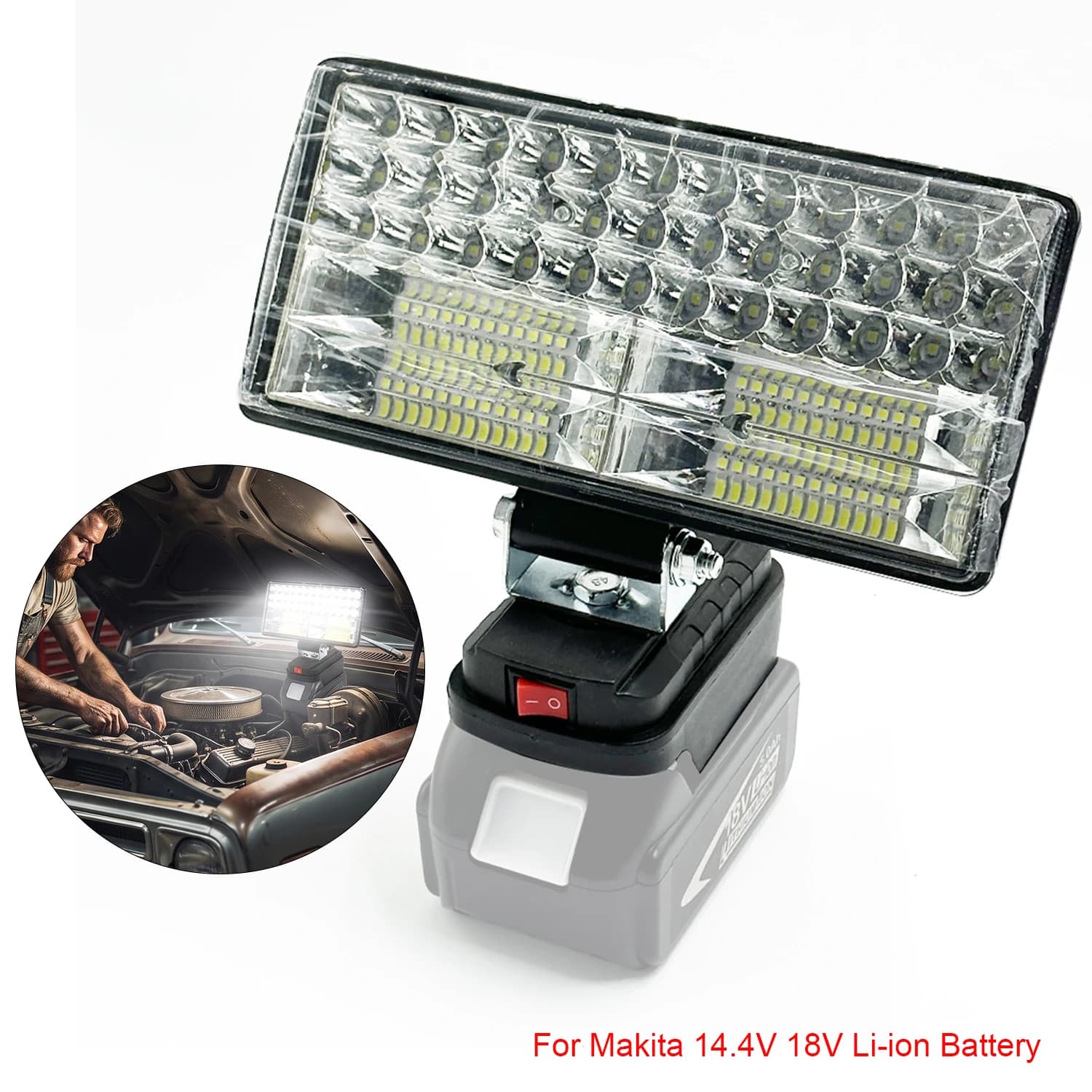 LED Work Light 4/6/8Inch For Makita 14.4V 18V Li-ion Battery Lamp Outdoor Flashlight Lantern Camping Emergency Light