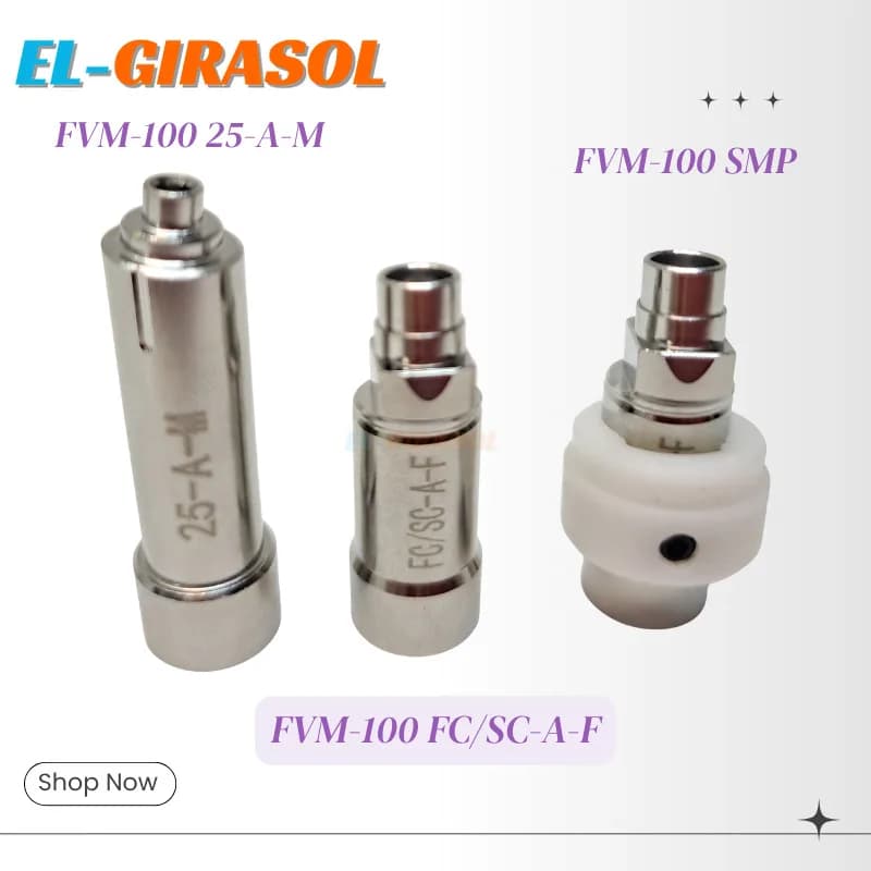 FVM100 Fiber Optic Inspection Probe Adapter Fiber Microscope Connector Adapter For SC FC SMP 25-A-M