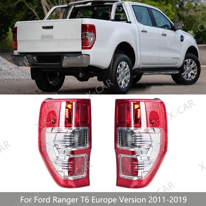 Rear light Rear light For Ford Ranger T6 Europe Version 2011 2012 2013-2019 Rear bumper Rear lamp Stop brake Reverse light No bulb