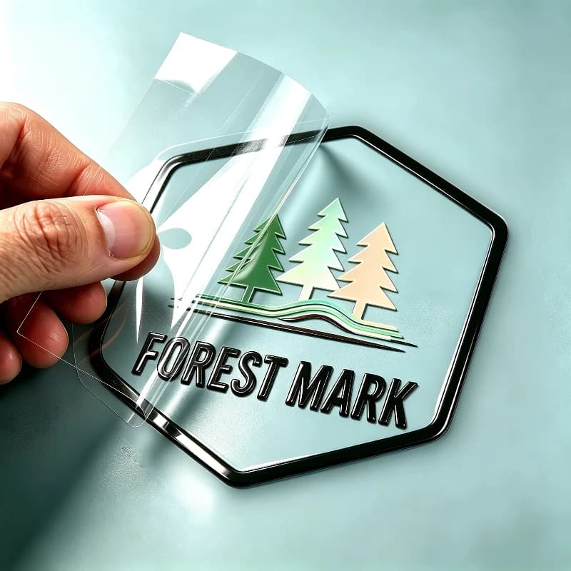 50pcs Stickers Custom Logo UV DTF Transfer Stickers Personalized 3D Name Labels Waterproof Wedding Company Car Bottle Decals