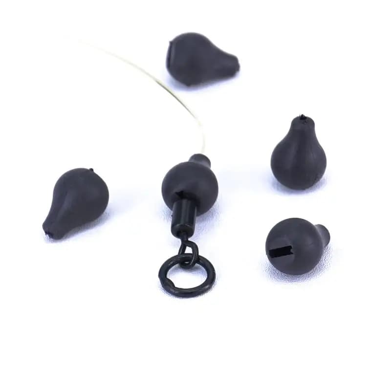 10 Pezzi Perline in Tungsteno per Attrezzatura da Pesca, Girelle a Scatto, Connettori per Chod Rig da Carpa, Accessori Terminali per Hooklink