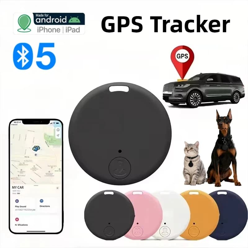 1/2/3/4 Pezzi Localizzatore GPS Bluetooth 5.0 Antifurto Mini Dispositivo GPS per Animali Domestici Anziani Bambini Borse Portafogli Auto
