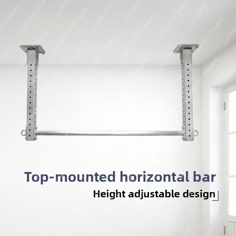 Stainless steel single bar pull-up machine for domestic interior use with adjustable height