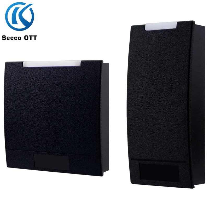 Lettore di schede di controllo accessi impermeabile esterno 125KHZ 13,56MHZ Formato WG26/34 Fabbrica di carte magnetiche RFID induttive NFC senza contatto