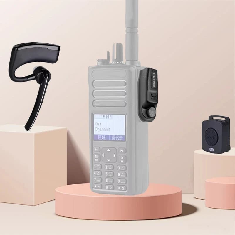 Walkie Talkie Auricolare Senza Fili Auricolare Bluetooth Radio Bidirezionale BT Auricolare Per Motorola P8668i GP328 DP8200 P8620 GP338D P8268