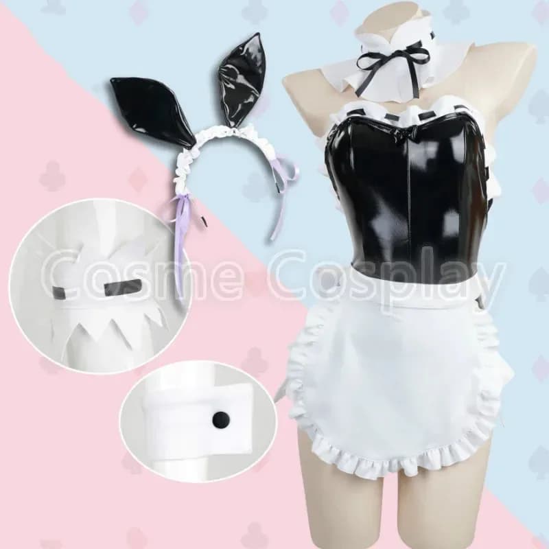 RE ZERO - Inizia la vita in un altro mondo Rem Ram Costume cosplay Bunny Girl Set di abbigliamento Leatherk;3,c'5.b;8'