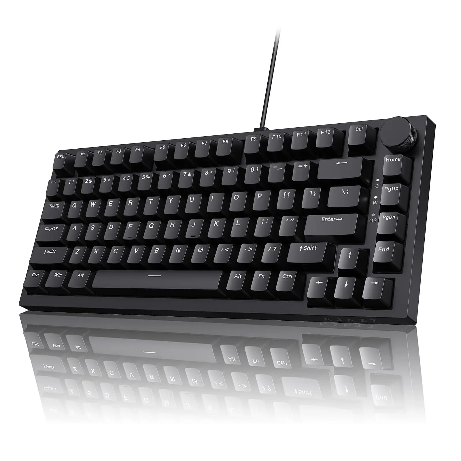 AJAZZ AK820 Pro Tastiera da gioco meccanica cablata e wireless Interruttori sostituibili a caldo retroilluminati RGB trimodali, layout compatto al 70%, PC/Mac