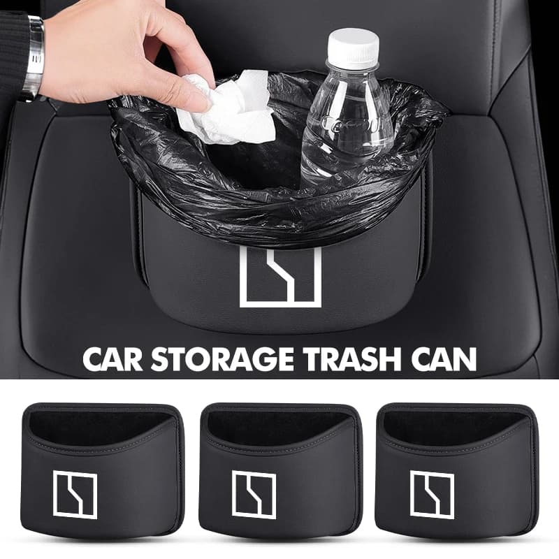 Car Trash Can Suspended Garbage Bin Storage Bag Accessories For Zeekr X 001 009 2022 2023 2024 EV 2021-2023 Krypton