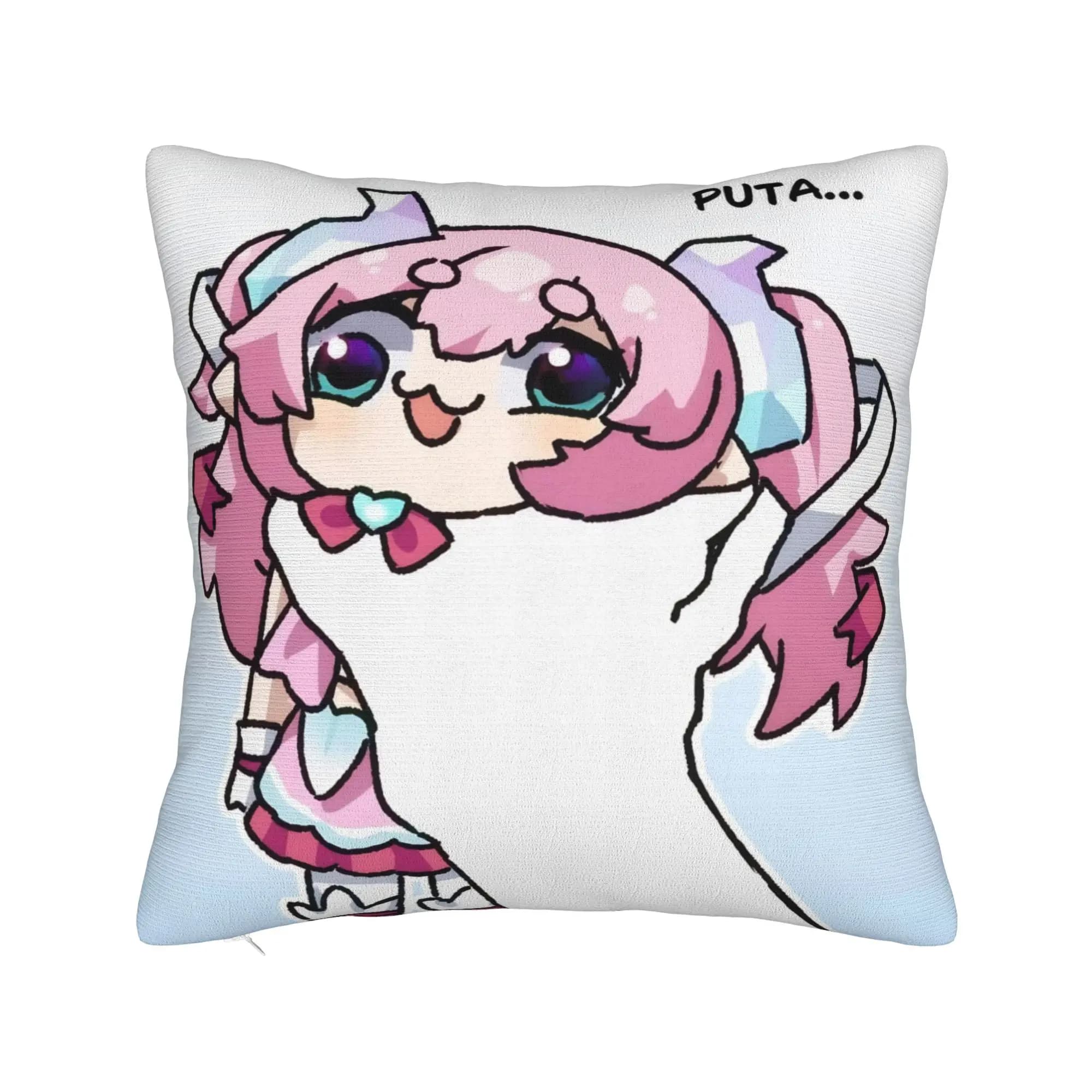 Trickcal C-Chibi Go Games Fodera per cuscino stampata, decorazioni per la casa, diverse misure