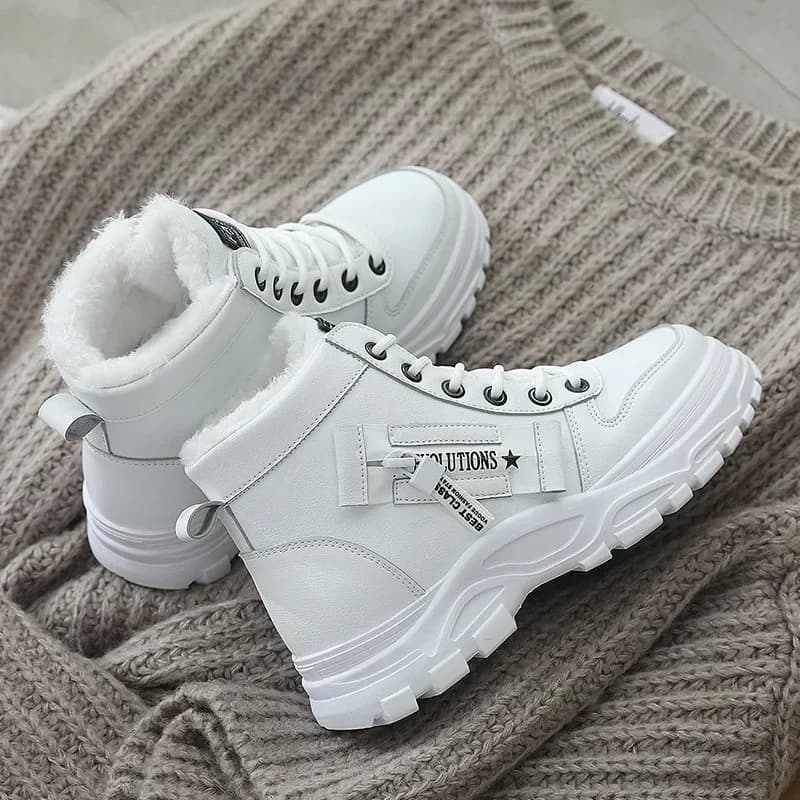 Stivali da neve invernali per donna Scarpe alte casual Scarpe da ginnastica da donna calde Stivaletti con plateau Plus Size 45 Zapatillas De Mujer Nuovo