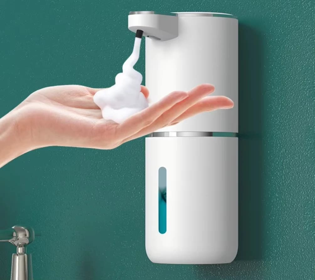 Contactless Sensor Foam Soap Dispenser Wall Mount Vertical Rechargeable Hand Sanitizer Bubble Dispenser with Multi Speed