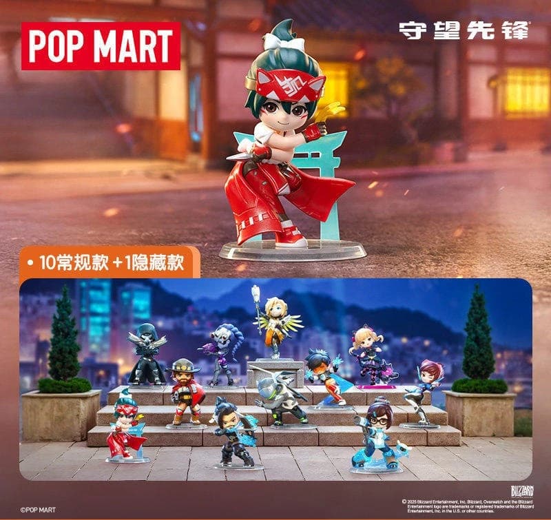 Originale POP MART OW Overwatch Series Blind Box Toys Kawaii Anime Action Figure Regali di compleanno a sorpresa